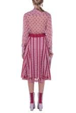 Pussy Bow Polka Dot Silk Chiffon Blouse