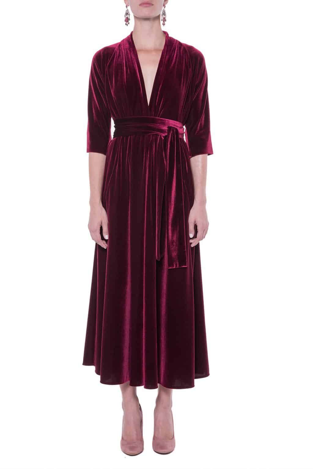 Luisa Beccaria | Luisa Wrap Velvet Dress