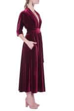 Luisa Wrap Velvet Dress