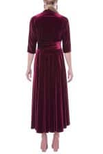 Luisa Wrap Velvet Dress