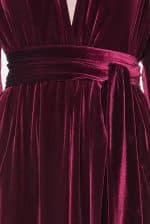 Luisa Wrap Velvet Dress