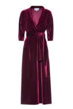 Luisa Wrap Velvet Dress