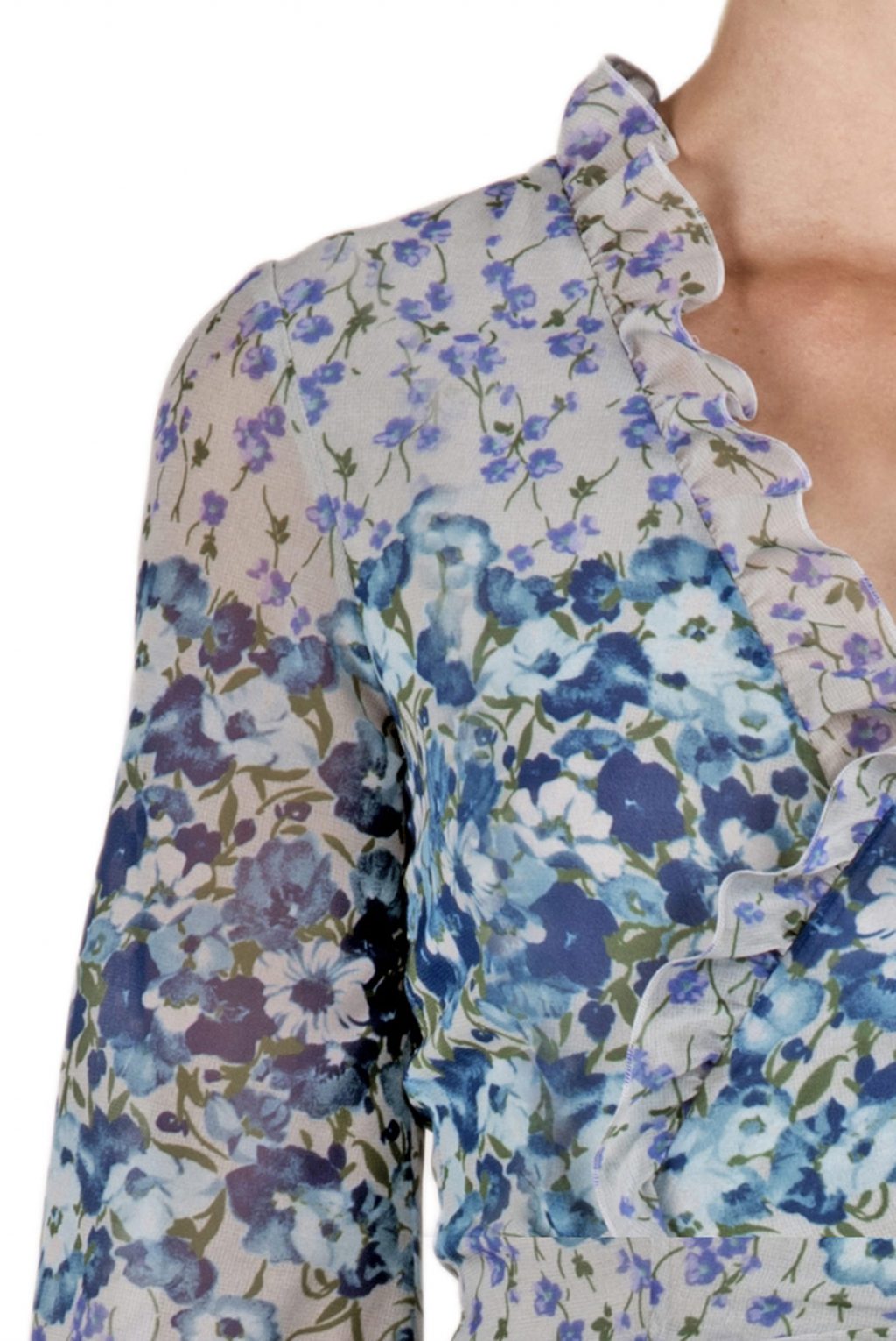 Luisa Beccaria | Floral Georgette Wrap Dress