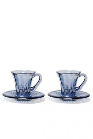 Prestige Set of 2 Transparent Green Espresso Cups