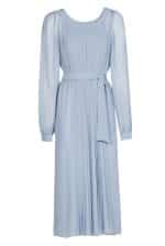 【新品未使用】Riu Frill bolero pleats dress Turquoise Embellished Frill Dress