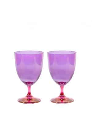 Solar Set da 2 Bicchieri Vino Blu 