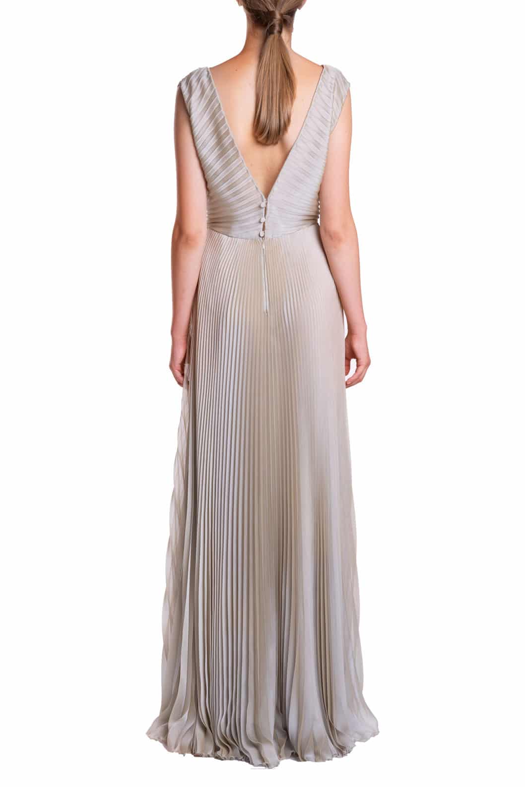Luisa Beccaria | Pleated Irridescent Gown