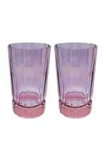 Shade Pink To Purple Set Di Due Bicchieri Grandi  - Luisa Beccaria