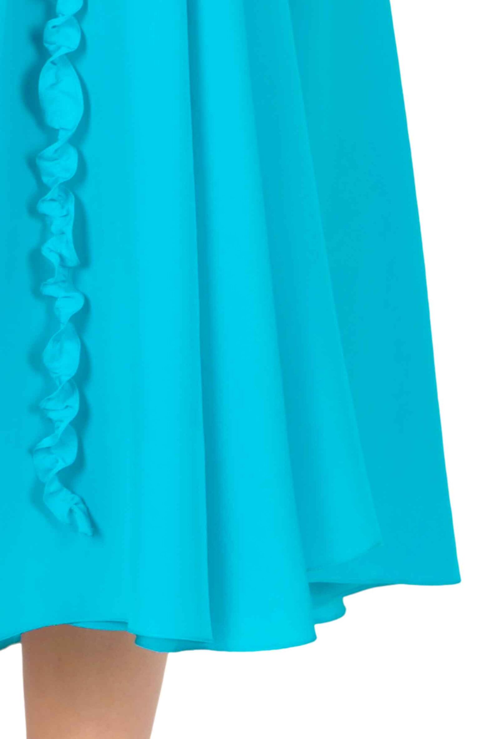Bed Of Roses Silk + Beaded Dress - Turquoise main image 1