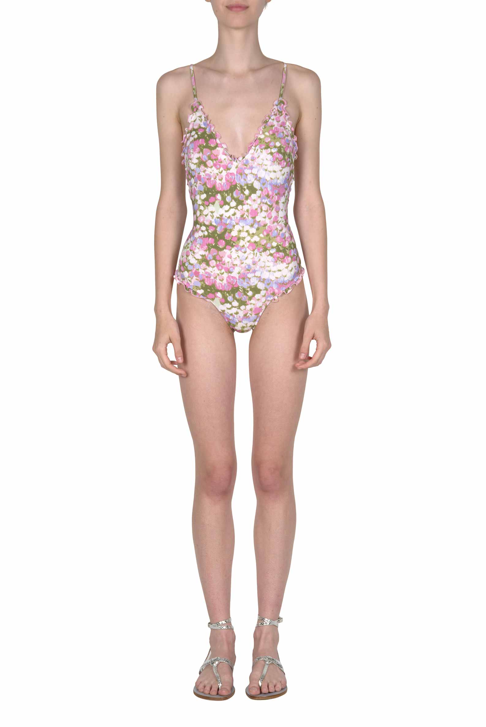 Luisa Beccaria  One Piece Pink Monet Swimsuit