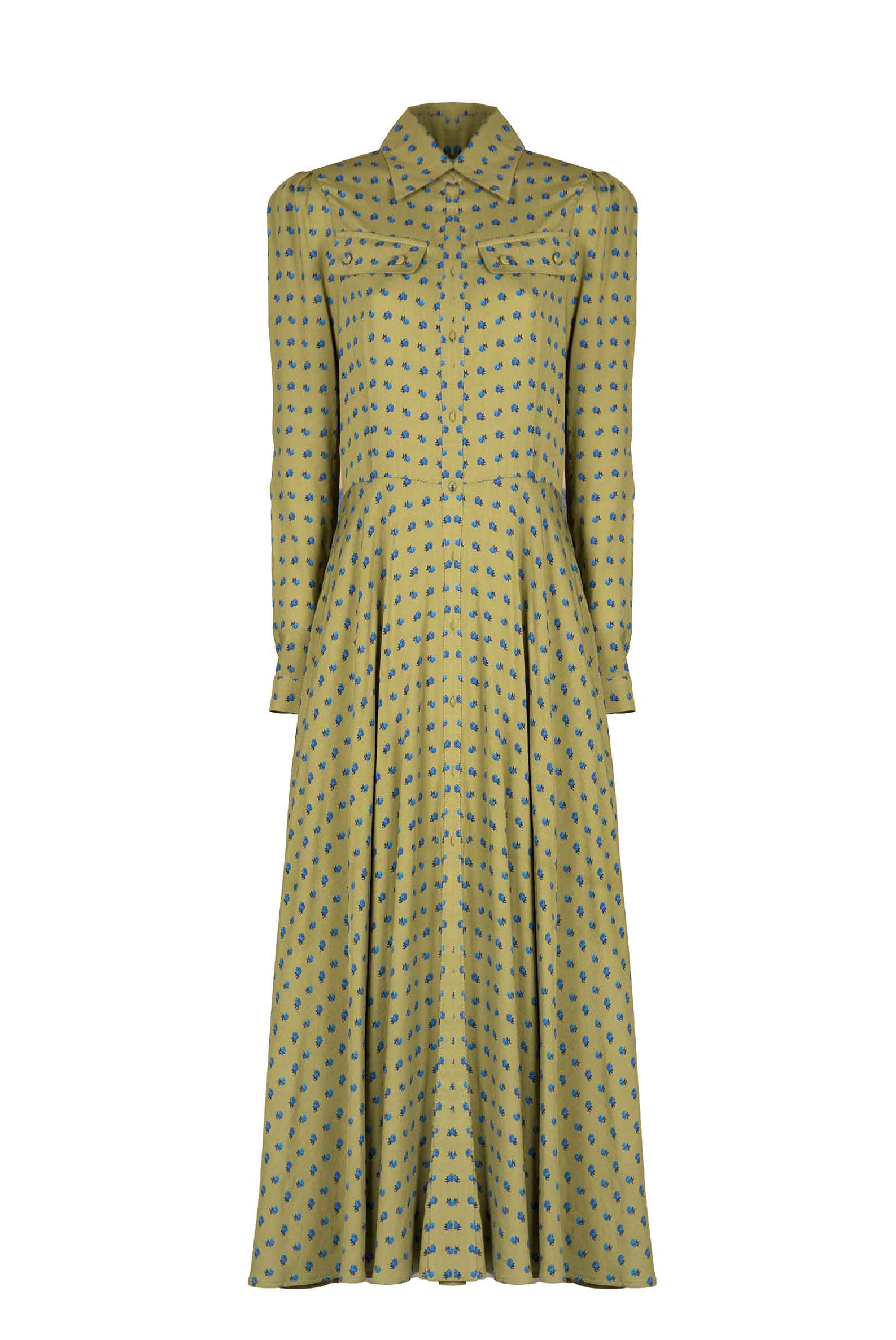 Vintage Monogram Zip-Up Dress - Ready to Wear