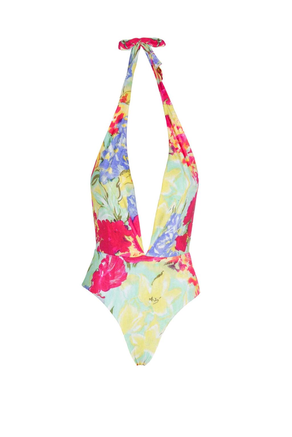 ワンピースの女性2021夏の新モデルは色を打ち付けて縫い合わせvネックの花のスカ 花柄ワンピース Vネック 全2色[品番：JSFW0011086]｜JS FASHION