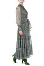 Roses Chemisier Chiffon Dress