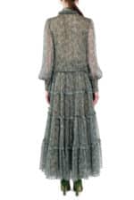 Roses Chemisier Chiffon Dress