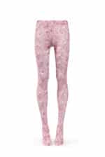 Pink Micro flowers print tights