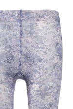 Blue Micro flowers print tights