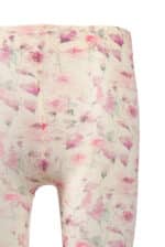 Wild rose cream print tights