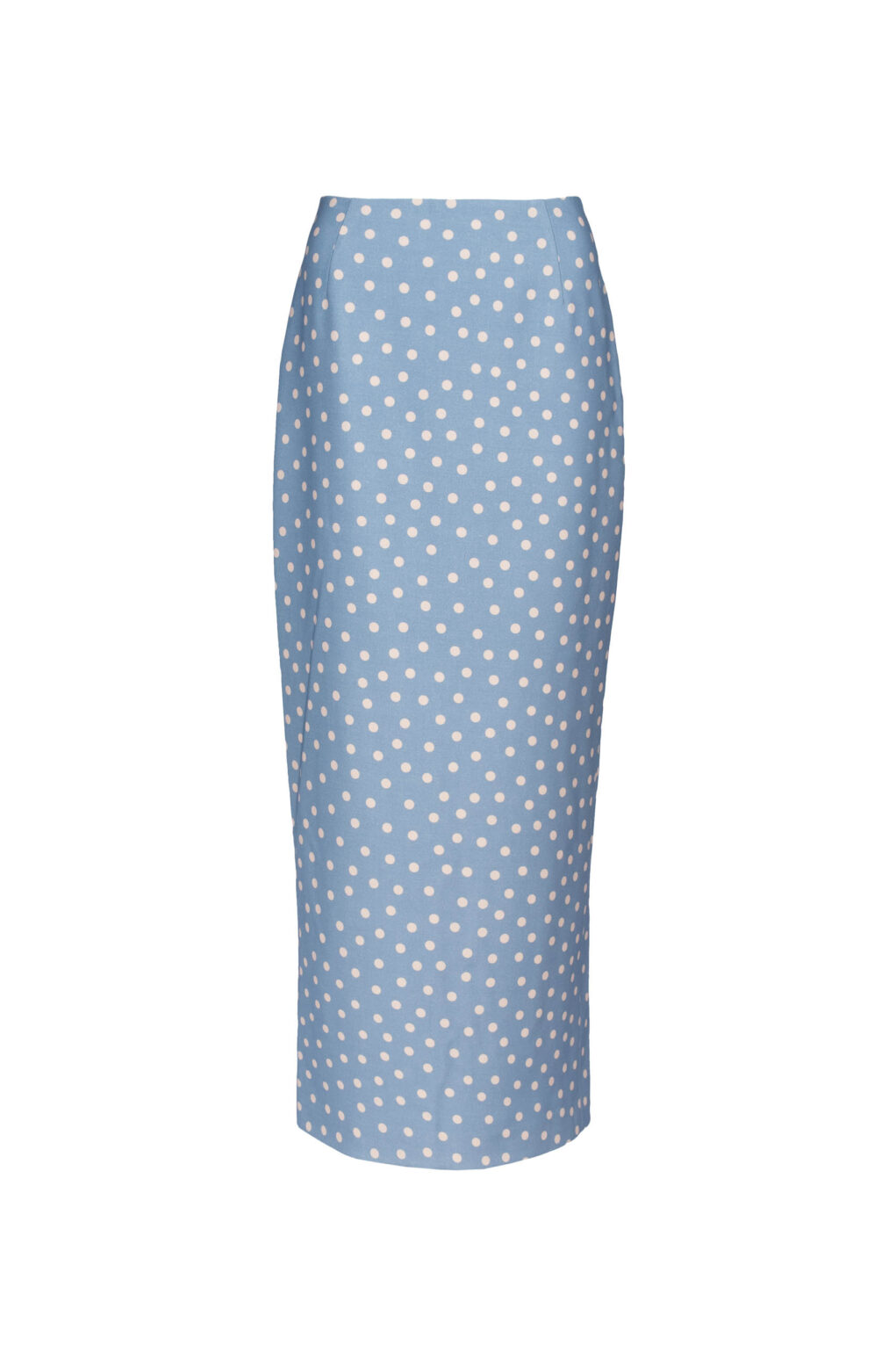 Hella patchwork pencil skirt【light blue】 Luisa Beccaria | Light Blue Polka Dot Pencil Skirt